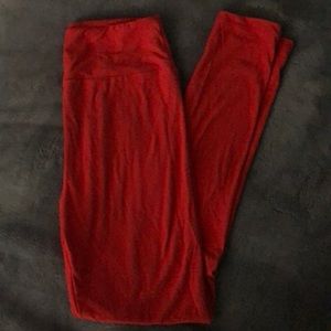 Red Leggings-one size